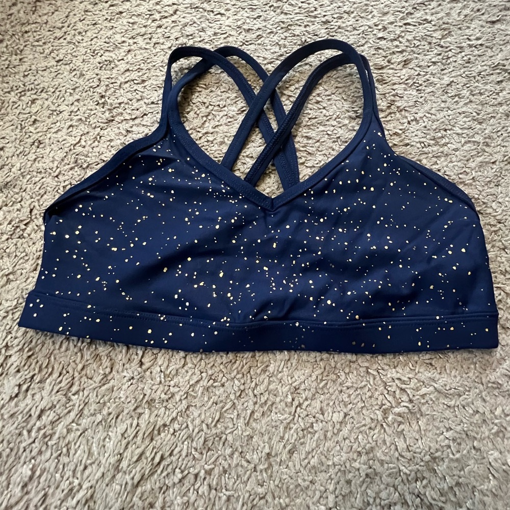Beyond Yoga Speckled Double Back Bra - M